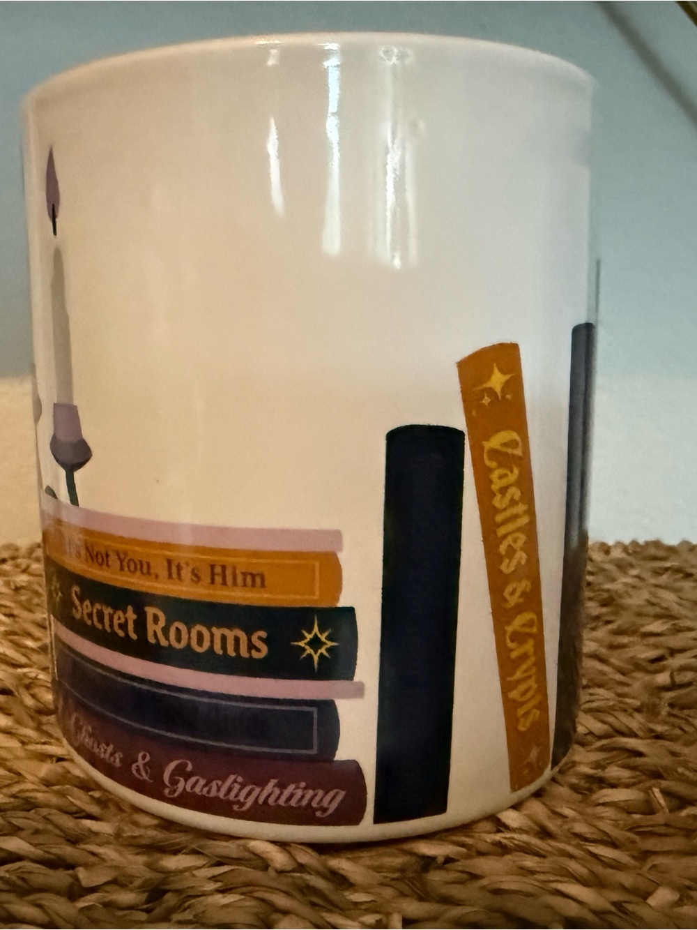 Spook Your Shelf Gothic Tropes Bookshelf Coffee Mug - Picture 4 of 6